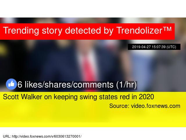 Scott Walker On Keeping Swing States Red In 2020